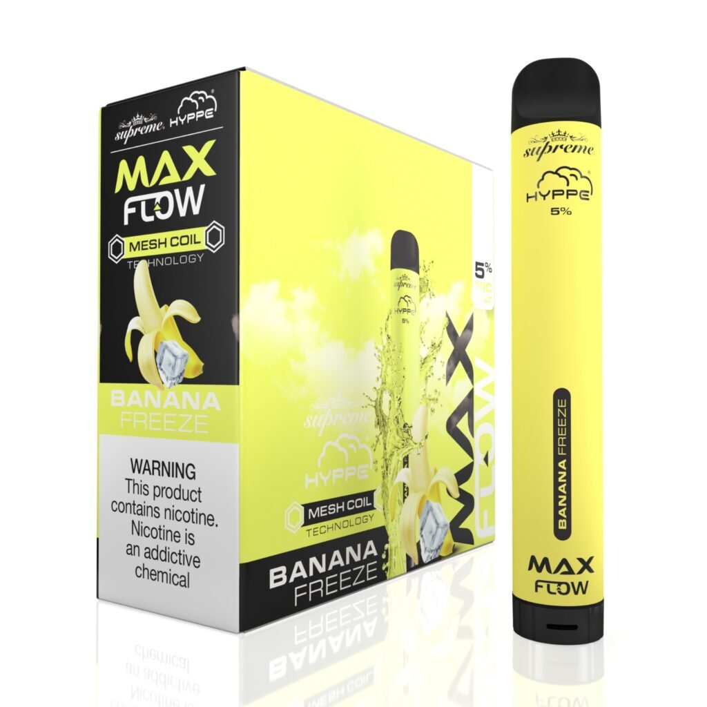 Hyppe-Max-Flow-Banana-Freeze Hyppe Max Flow Banana Freeze Disposable Vape